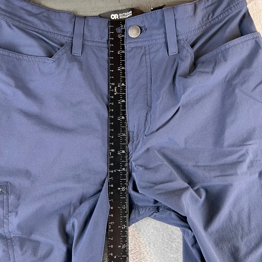 Outdoor Research Ferrosi Pants Mens 31 Blue Gray Hiking Climbing 287641 V064